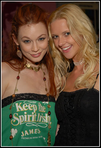 Hannah Harper and Justine Joli at Erotica LA 2006