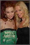 Hannah Harper and Justine Joli at Erotica LA 2006 for Sin City and TLA Video