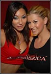 Roxy Jezel and Sara Stone at Erotica LA 2006 for Naughty America