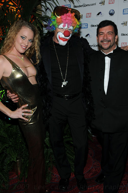 James and A Clown at Pornstarvilla 2009 AVN Awards After Party