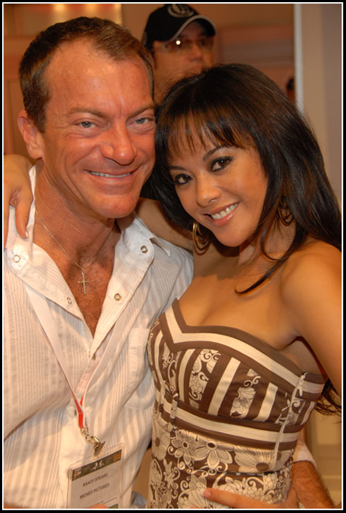 Kaylani Lei and Randy Spears at the 2008 Adult Entertainment Expo