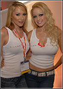 Sabrina Rose and Ashley Roberts at 2008 Adult Entertainment Expo