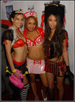 Alexis Love, Tristan Kingsley and Veronique Vega at Heaven and Hell Halloween Bash '07