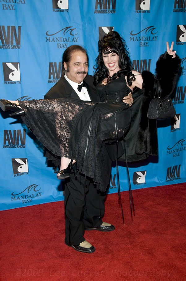 Ron Jeremy and Rayveness at 2009 AVN Adult Movie Awards