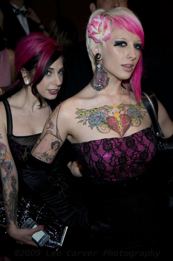 Jessie Lee with Joanna Angel at 2009 AVN Adult Movie Awards