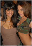 Kirsten Price and Carmen Hart at the Coming Home Release Party