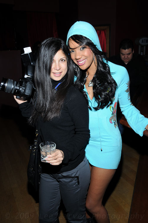 Gia and Kapri Share A Moment at Alexander DeVoe Productions AVN Awards Nomination Party