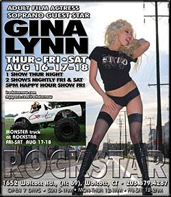 Gina Lynn at Rockstar Flyer Aug 2007