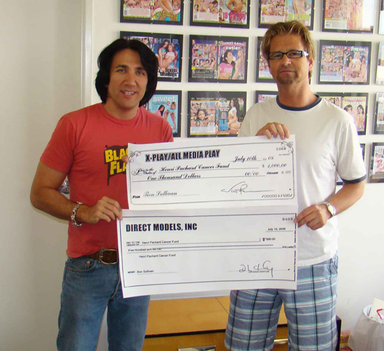 Henri Pachard Cancer Fund Donation Photo Courtesy of All Media Play