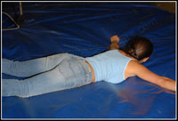 Wicked girl on the mat