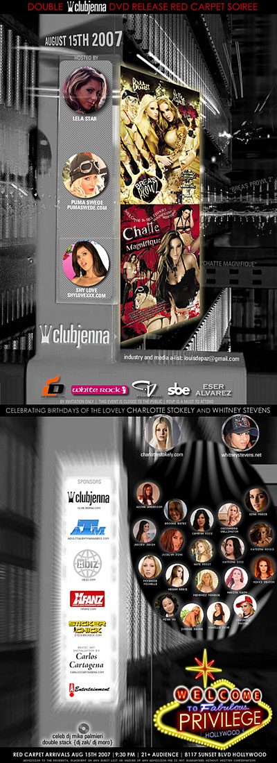 Adult Talent Managers Birthday / DVD Release Party Flier