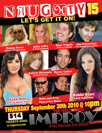 Bobbi Starr at the Improv Flyer Courtesy of Bobbi Starr and Plan 9 Media