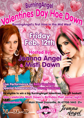 Valentine's Day Hoe Down Flyer Courtesy of Burning Angel.com