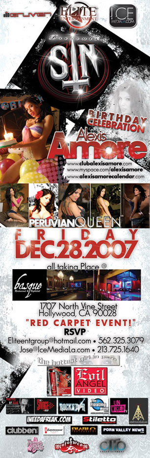 Alexis Amore Birthday Celebration Flier