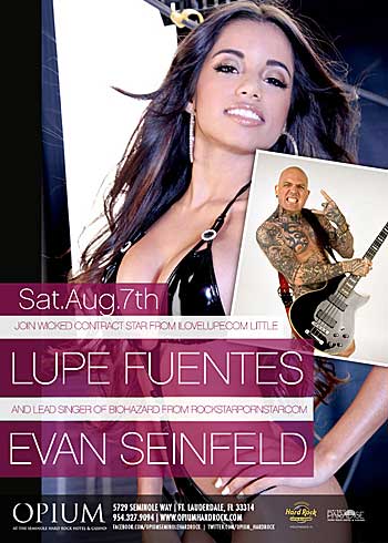 Lupe Fuentes at the Opium Flyer Courtesy of Lupe Fuentes