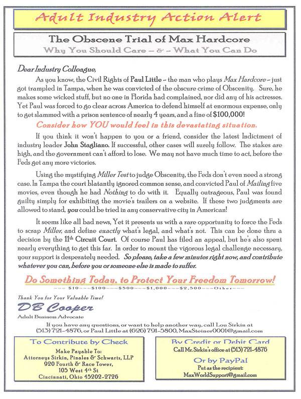Max Aid Flyer Courtesy of Max World Entertainment Inc