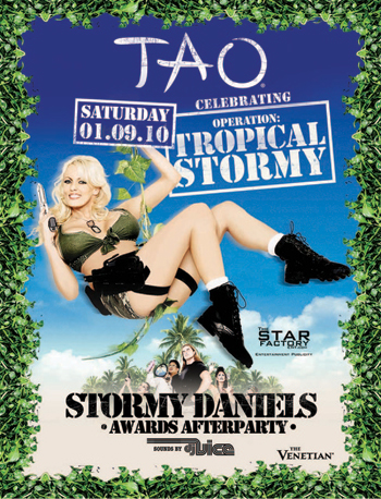 Stromy Daniels AVN Awards After Party Flyer Courtesy of Stormy Daniels and The Star Factory