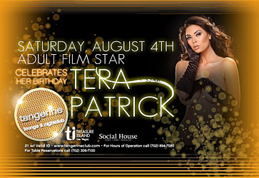 Tera Patrick Tangerine Birthday Flier