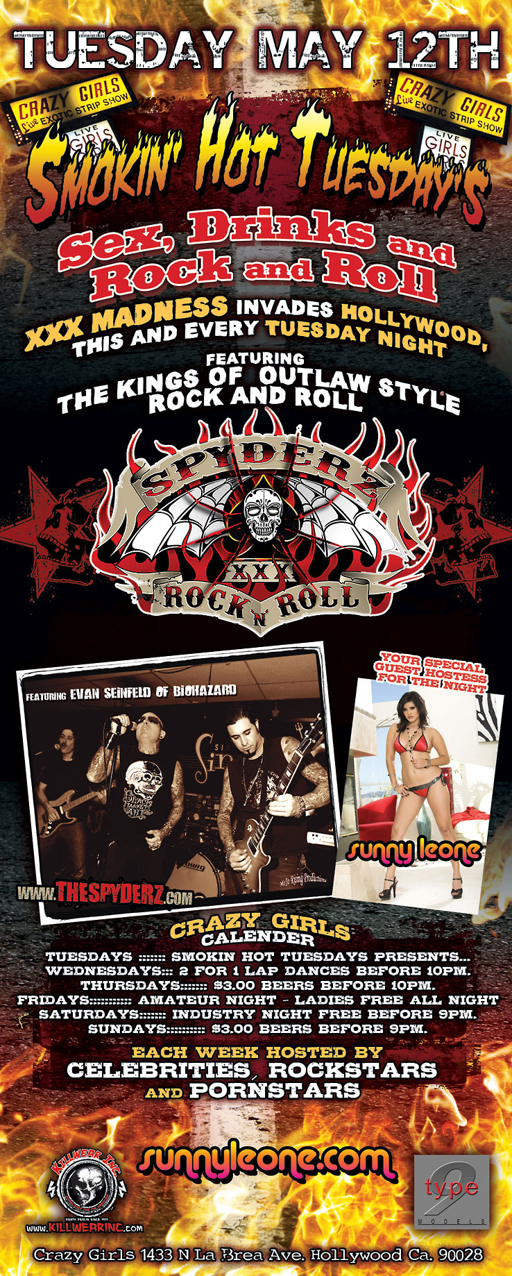 Smokin Hot Tuesday Flyer For May 12 Courtesy of Versatile Media and Teravision