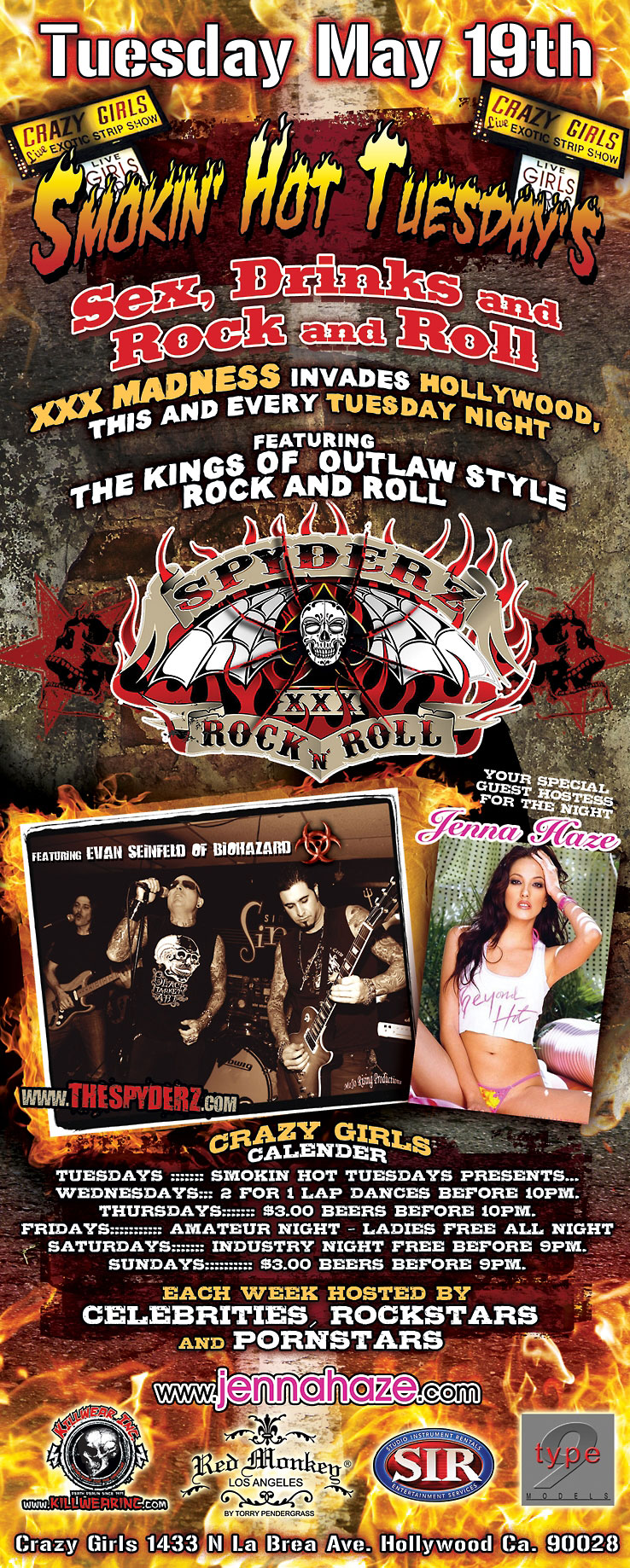 Smokin Hot Tuesday Flyer For May 19 Courtesy of Versatile Media and Teravision