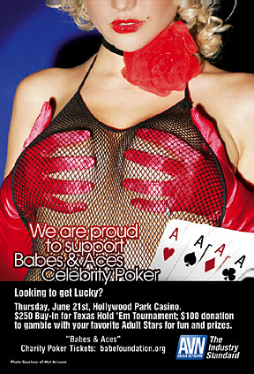 Babes and Aces Poker Flier