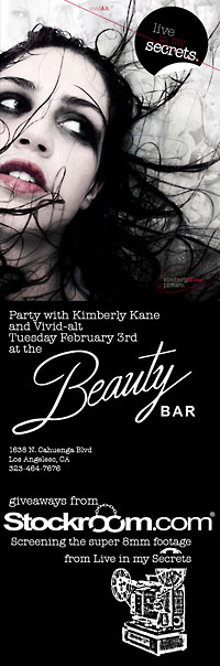 Vivid Alt Live In My Secrets Release Party Flyer Courtesy of Vivid Alt.com