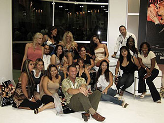 Power 106 contest winners pose with Wicked exclusives Stormy Daniels, jessica drake, Kirsten Price, Brad Armstrong, and Randy Spears