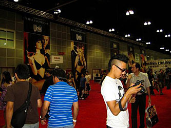 Wicked’s beautiful banners are the first -and last- things Erotica LA goers see