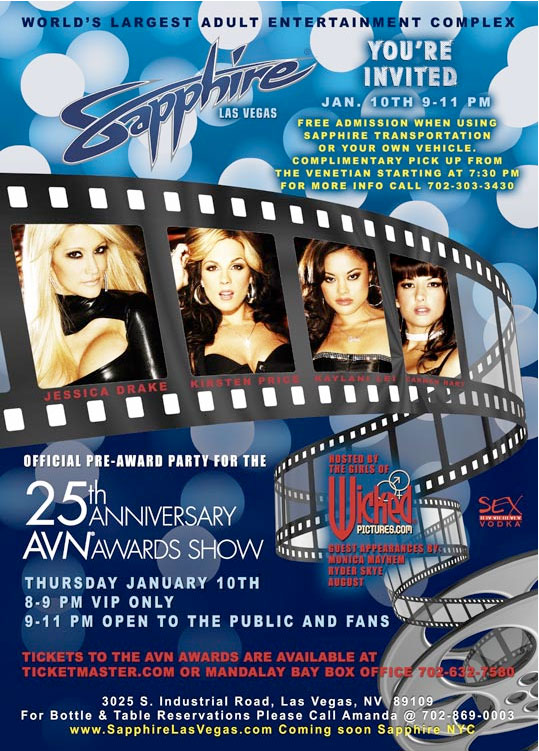 Sapphire Party Flier