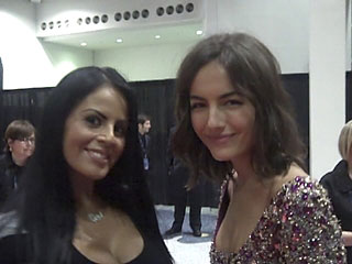 Two of the loveliest Latinas in Hollywood - Mikayla and Camilla Belle (10,000 B.C.) head to the ballroom at the Music Cares Person of the Year Charity Event