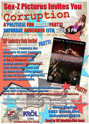 Corruption Party Flier