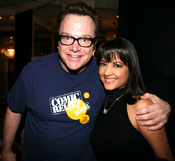 Carmen with Tom Arnold