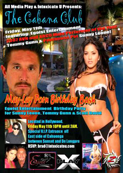 May Lay Porn Birthday Bash Flier